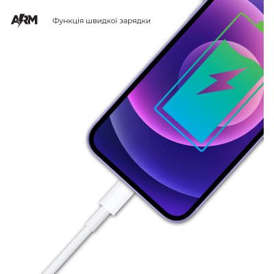Дата кабель USB-C to USB-C 1.0m ABMM093 white Armorstandart (ARM63471) | Зображення 3
