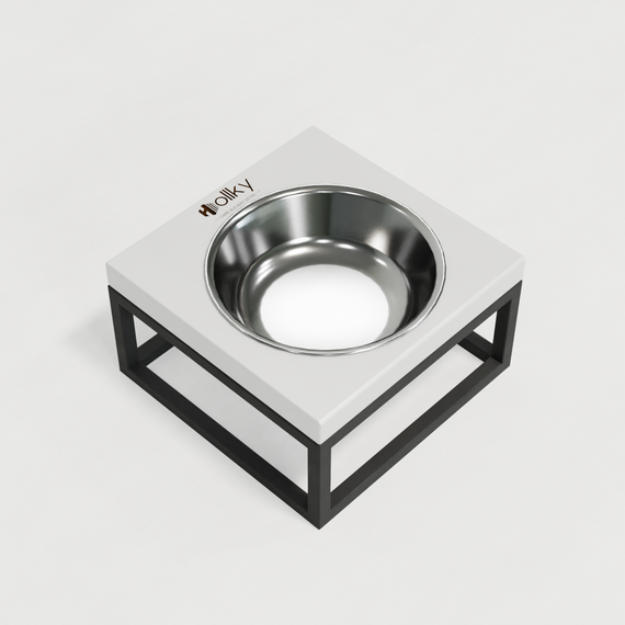 Миска на подставке для кошек и маленьких собак Hollky Base Solo S (1 × 0,45 л) Solo S-18187-GRWH | Зображення 7