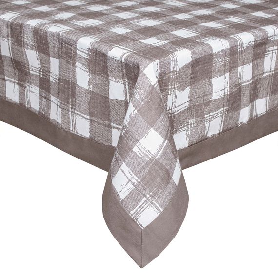 Скатертина Home Line 66010 Україна 140x180  Бавовна Коричневий