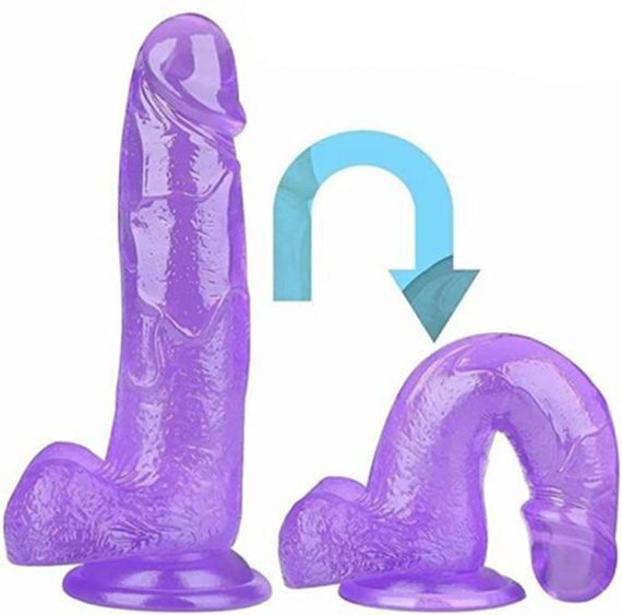 Фаллоимитатор реалистичный, с мошонкой (15 см, телесного цвета) | Зображення 8