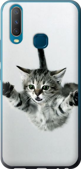 Чехол на Vivo Y17 Летящий котёнок "2322u-1447-17620"