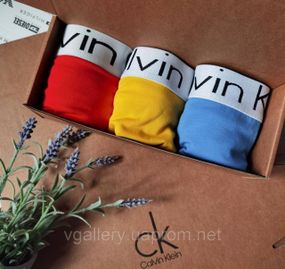 Мужской набор трусов (3шт в коробке), хлопковые трусы (цвета можно выбирать разные), комплект мужских боксеров - 3шт.