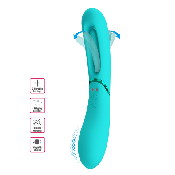 Вібромасажер для стимуляції точки G PRETTY LOVE ROMANCE - Lexie Light green, MC63-1 Sex Aura | Зображення 1