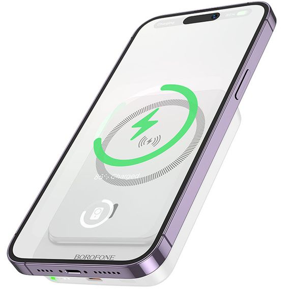 Портативний ЗП Power Bank BOROFONE BJ63A Nimble PD20W з БЗП 10000 mAh White | Зображення 1