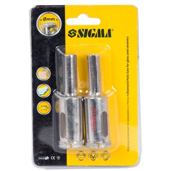 Коронки алмазні Sigma по кераміці і склу Ø18 мм (1541181) | Зображення 1