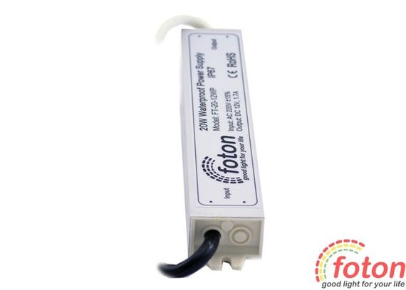 Герметичний блок живлення FT-20-12WP. 20W | Зображення 1