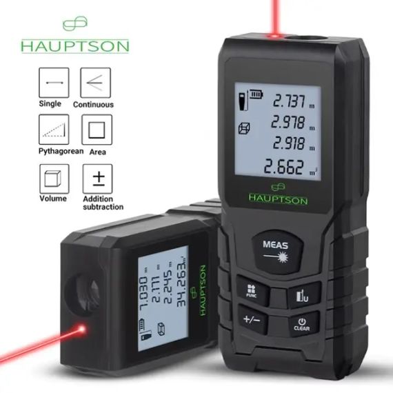 Цифровий лазерний далекомір рулетка HAUPTSON 70 метрів