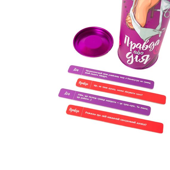 Настольная игра "Правда или Дело: для Пар" Fun Games Shop FGS18-UKR Укр | Зображення 1