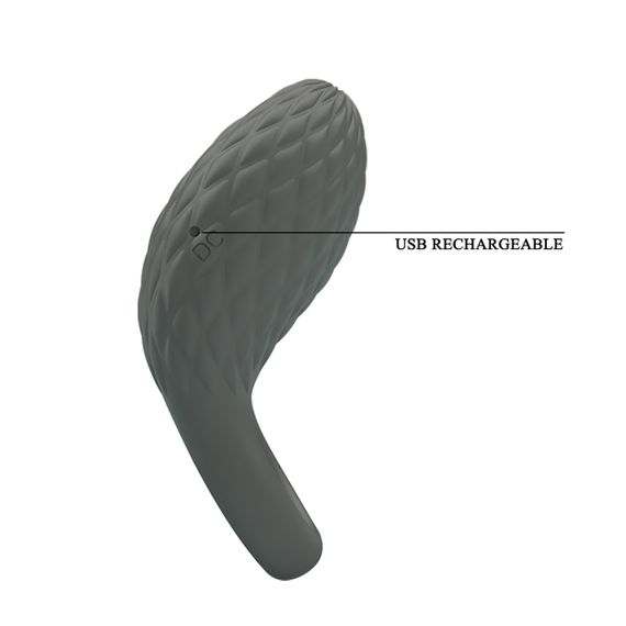 Эрекционное виброкольцо PRETTY LOVE серое, 8.6 х 4.6 см sexstyle | Зображення 9