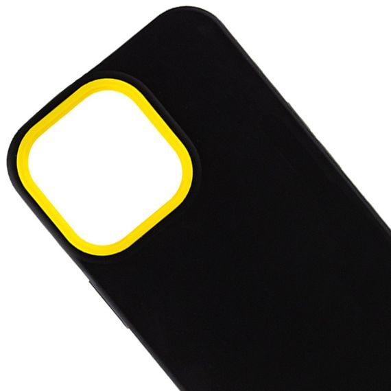 Чохол TPU+PC Bichromatic для Apple iPhone 13 Pro (6.1") Black / Yellow | Зображення 1