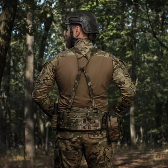 Плечові ремені для тактичного поясу РПС Мультикам, Ukrarmor MOLLE, лямки плечові до розвантажувального поясу, плечові ремені ЗСУ | Зображення 4