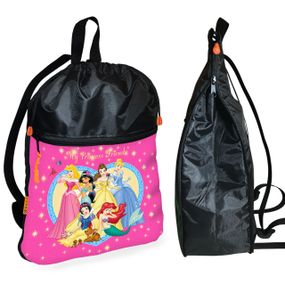 Рюкзак-мешок для обуви,спортивной формы принцессы диснея детская сумка для сменки с расширителем (01363)