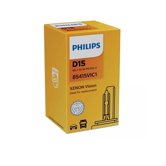 Ксеноновая лампа PHILIPS 85415VIC1 D1S 85V 35W PK32d-2 Vision | Зображення 1