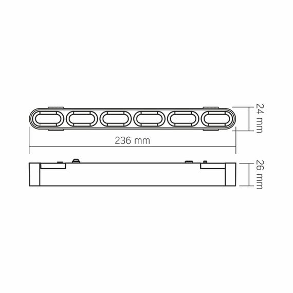 Світильник МАГНІТНИЙ трековий VIDEX LD16B 11W 4000K 48V Black | Зображення 8