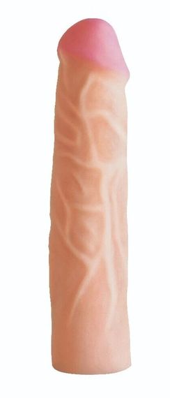 Страпон-насадка EGZO NSTR09 CIBERSKIN, реалистичная, телесного цвета, 21 см Sex Aura | Зображення 1