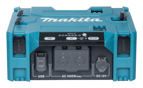 Інвертор живлення з виходом 220 В Makita BAC01 (1400 Вт, USB, Type-C, 12 В, 7.3 кг)