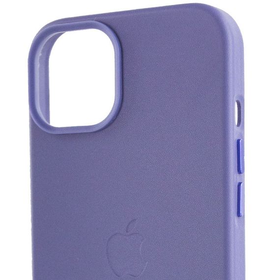 Кожаный чехол Leather Case (AA Plus) with MagSafe для Apple iPhone 12 Pro / 12 (6.1") Искусственная кожа, Violet | Зображення 4
