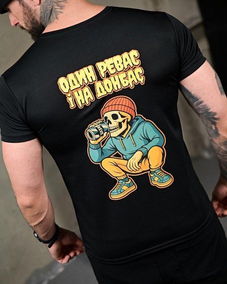 Тактична потоотводна футболка Revo black ПП7727 | Зображення 2