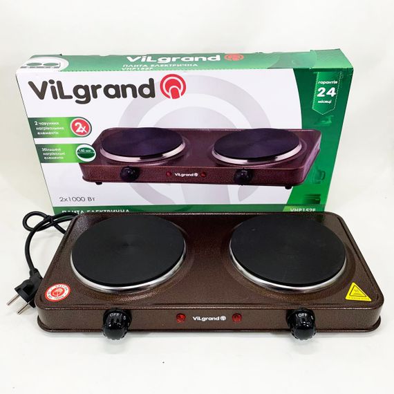 Електрична настільна плита ViLgrand, Плита електро для домашнього приготування, Плити для приготування IK-94 | Зображення 6