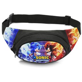 Сумка-бананка детская с принтом Супер Соник поясная сумка для мальчика (4616)