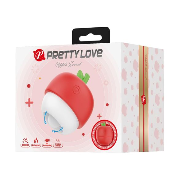 Вибростимулятор PRETTY LOVE APPLE SECRET, 12 licking settings, Silicone ABS sexstyle | Зображення 1