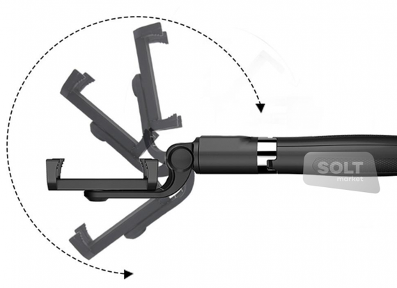 Монопод-штатив Apexel Selfie Stick L01 black для телефона, фотоапарата, екшн камери | Зображення 1