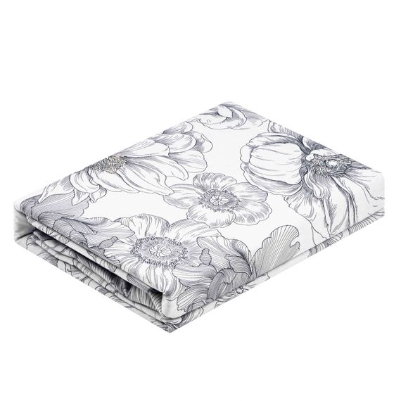 Набір постільної білизни 2,0сп Ardesto Gloria, 200х220см, 100% бавовна, сатин, півонії, синій (ART2022PD) | Зображення 3