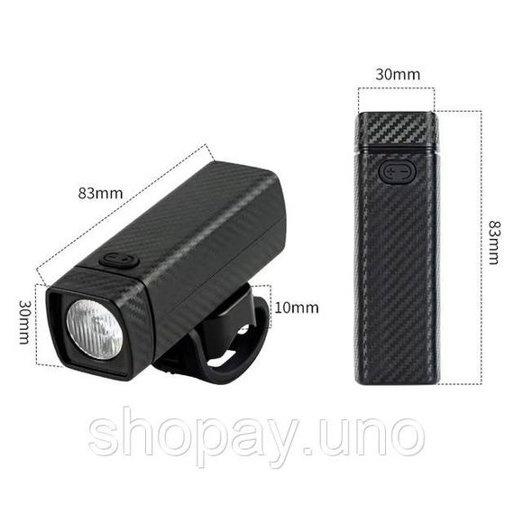 Фара алюминиевая велосипедная CYGM-256-LED, Вело-фара с линзой фара на аккумуляторе IF-63 | Зображення 3