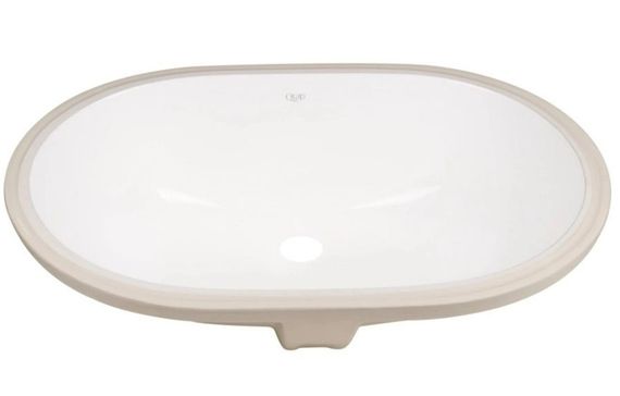 Комплект Qtap Stork: Раковина врізна овальна 570x390x210 мм White + Донний клапан PU02O (QT15116030WN47294) | Зображення 5