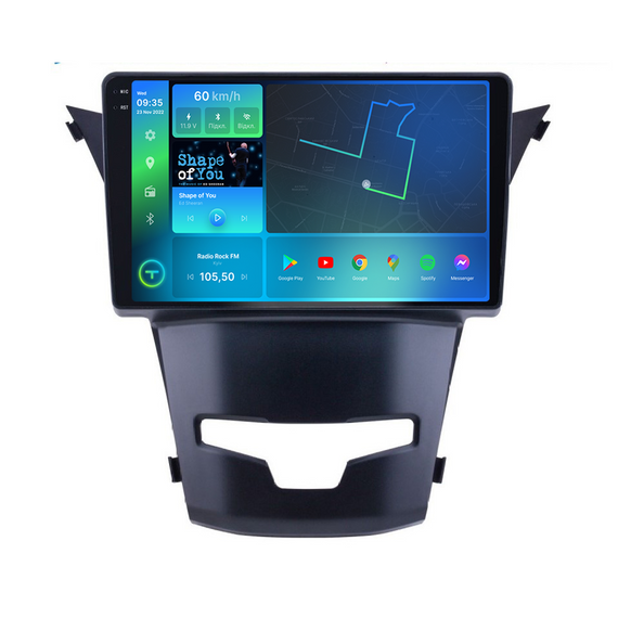 Штатна магнітола Torssen 2K SsangYong Korando 3/Action 2 13-17 FL9 4+64Gb 4G Carplay DSP | Зображення 1