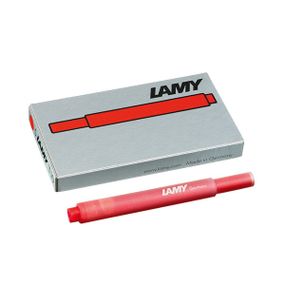 Комплект картриджей Lamy T10 5шт, красный