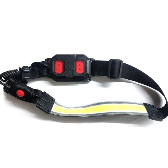 Фонарик на лоб XQ-T1C COB, Компактный налобный фонарь, Фонарик на голову диодный Led фонарь голову CW-55 | Зображення 9