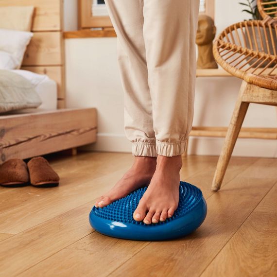 Балансувальна подушка-диск 4FIZJO PRO+ 33 см (сенсомоторна) масажна Blue 4FJ0022 (P-5907222931929) | Зображення 1