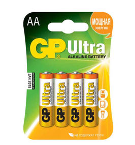 Батарейка лужна AA/LR6 (бл-4шт) GP Ultra