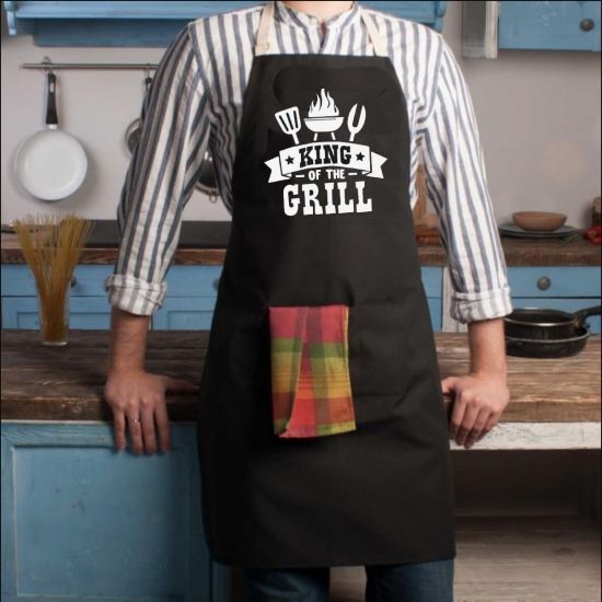 Фартух King of the grill (Чорний) | Зображення 1