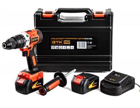 Акумуляторний ударний шурупокрут GTM DSI18/80BL безщітковий + 2 АКБ і ЗП у кейсі (DSI18/80BL)
