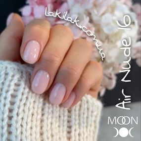 Гель лак Moon Full Air Nude №16 розовый персиковый 8мл