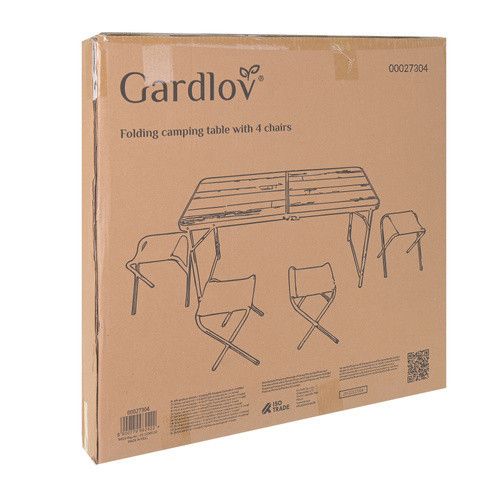 Розкладний садовий стіл + 4 стільці Gardlov 27304 | Зображення 1