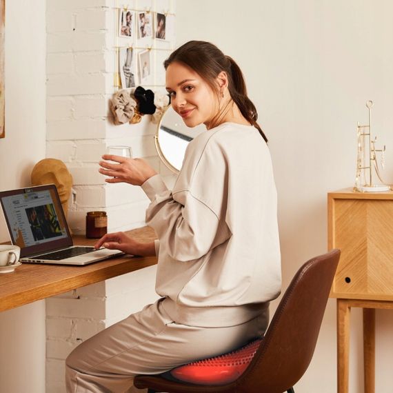 Балансувальна подушка-диск 4FIZJO PRO+ 33 см (сенсомоторна) масажна Red 4FJ0312 (P-5907739314451) | Зображення 1