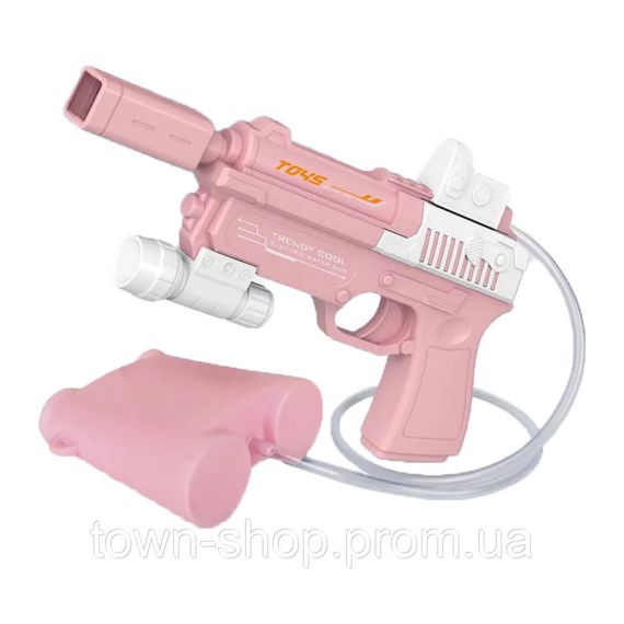Водяной пистолет Water Gun W-Y10 на аккумуляторе Розовый