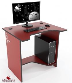 Стол геймерский ZEUS Sputnik бордо-черный