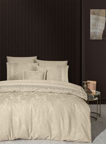 Постільна білизна First Choice V.I.P Satin Moonlight 200 х 220 см Buhara Cappucino
