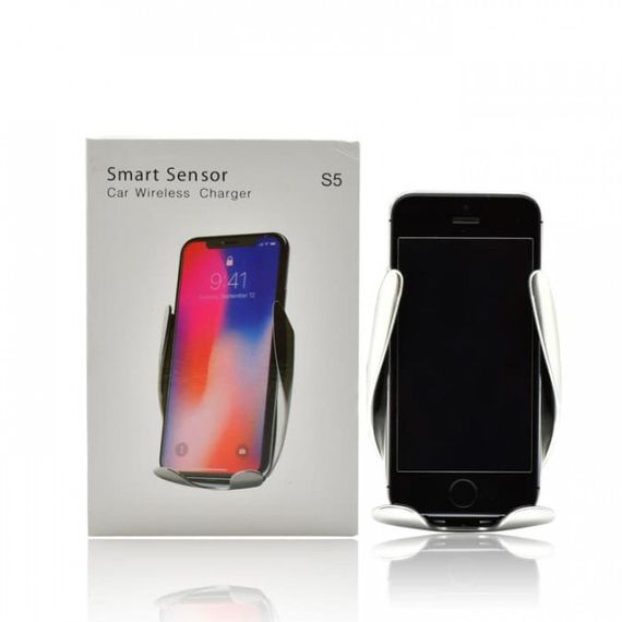 Універсальний автомобільний тримач із бездротовою зарядкою S5 Smart Sensor Wireless Car Charger | Зображення 3