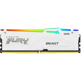 Модуль пам&#039;яті для комп&#039;ютера DDR5 32GB 6000 MHz Beast AM5 RGB White Kingston Fury (ex.HyperX) (KF560C36BWEA-32)