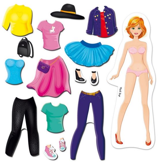 Магнітна гра-одягашка "Everyday look" VT3204-31 Vladi Toys, в пакеті (4820234763467) | Зображення 1