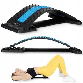 Тренажер для розтягування спини та хребта 4FIZJO 4 рівня Black/Blue (P-5905973400305)