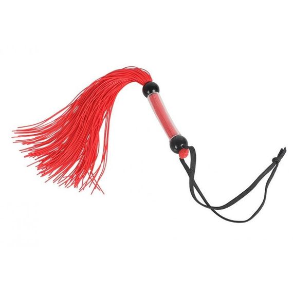 Кнут красный, ручка из шариков FLOGGER, 39 см Sex Aura | Зображення 1