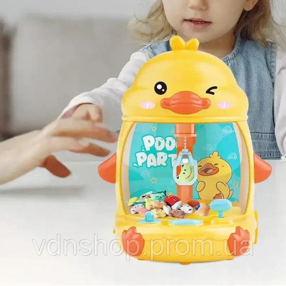 Детский игровой автомат с краном и игрушками "Цыпленок"