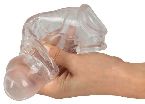 Насадка на пеніс Crystal Clear Penis Sleeve wit Sex Aura | Зображення 5