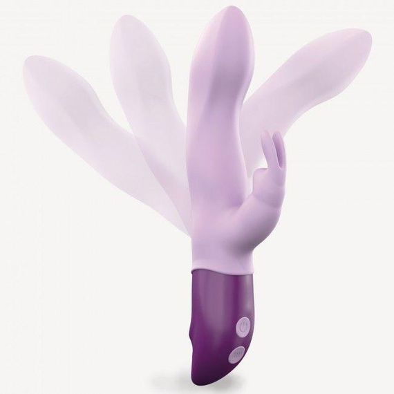 Вібратор-кролик Love To Love Hello Rabbit Violet з гнучким стовбуром і стимуляцією точки G, 2 мотори Sex Aura | Зображення 2